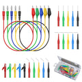 Neoteck 25PCS Back Probe Test Lead- 15PCS Back Probe Pins + 5PCS Banana Plug to Alligator Clip + 5 PCS Alligator Clips for Multimeter Diagnosis Circuit Testing