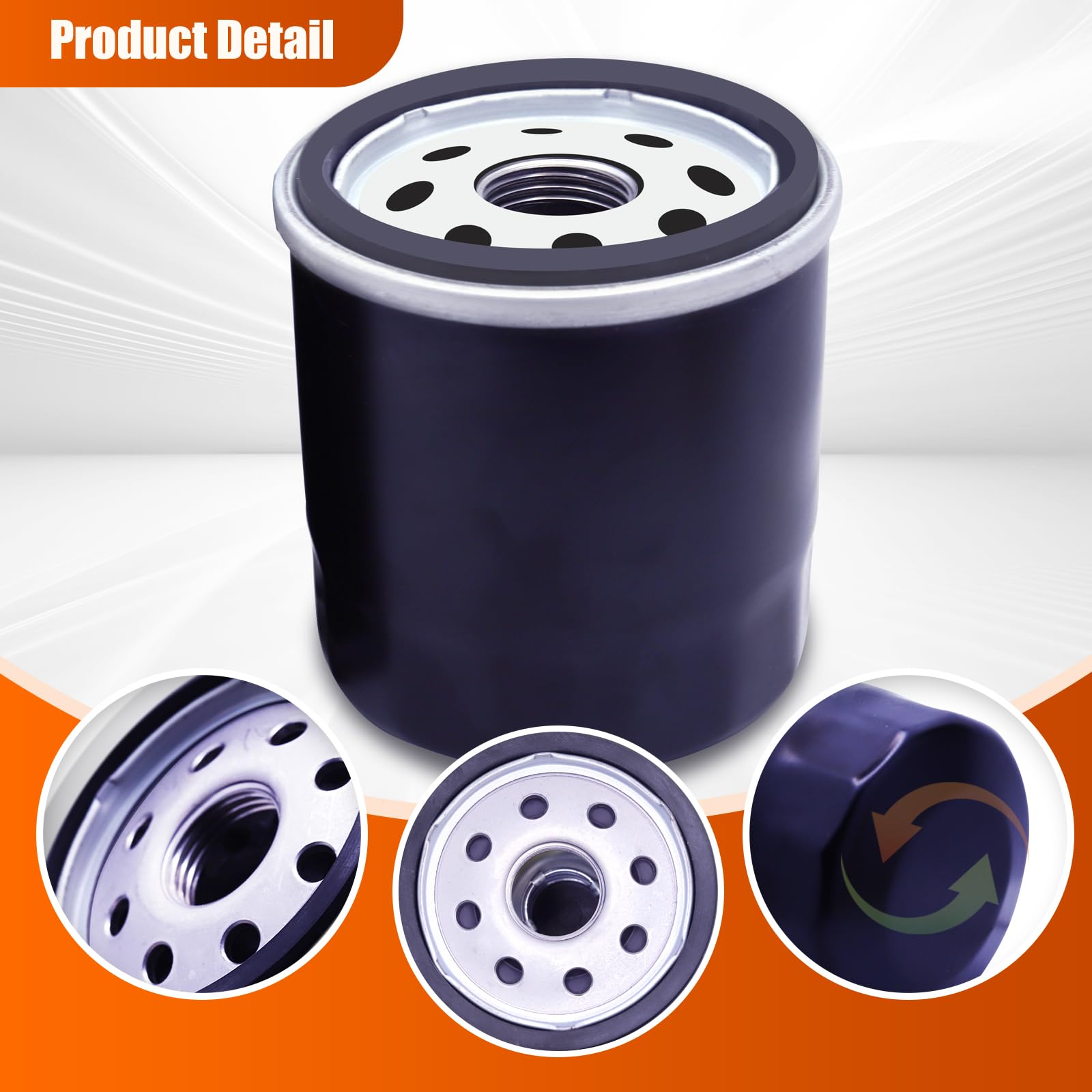 2 Pack 52114 Oil Filters Compatible With Hydro-Gear 52114, Transmission Filter Fits for Toro 109-3321, for Ariens 21545100，for Husqvarna 539113466