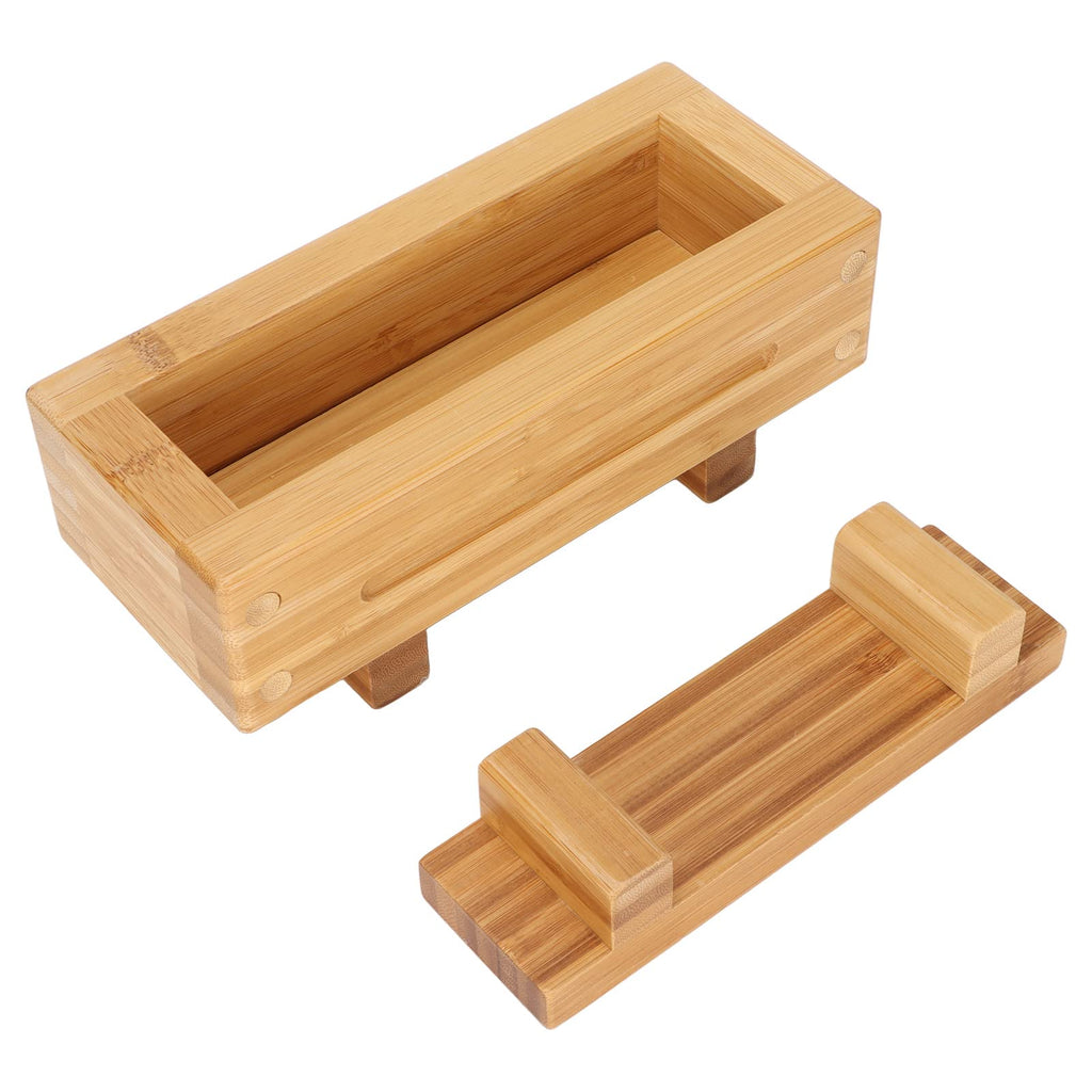 Wooden Sushi Press, Kitchen Sushi Tools DIY Rectangular Odorless Portable Rice Box for Cooking