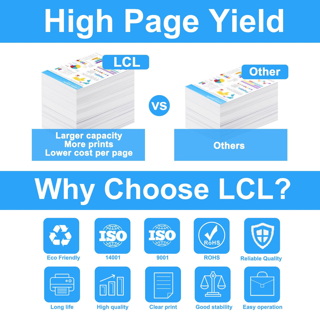 LCL Compatible Toner Cartridge for HP 35A CB435A 2000Pages High-Yield (2-Pack, Black) for HP LaserJet P1002 P1003 P1004 P1005 P1006 P1007 P1008 P1009 Laser Printer
