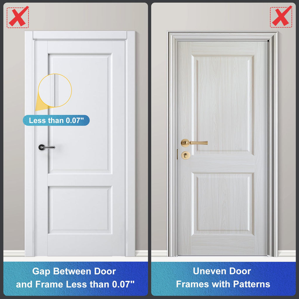 Door Reinforcement Lock Withstands 800lbs of Force - Extra Door Lock for Kids Safety with 8 Screws Prevents Unauthorized Entry,Add a Door Security Lock for Home Safety & Privacy (White, 1 Pack)
