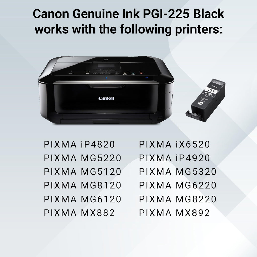 Genuine Canon PGI-225 Ink Cartridge, Black
