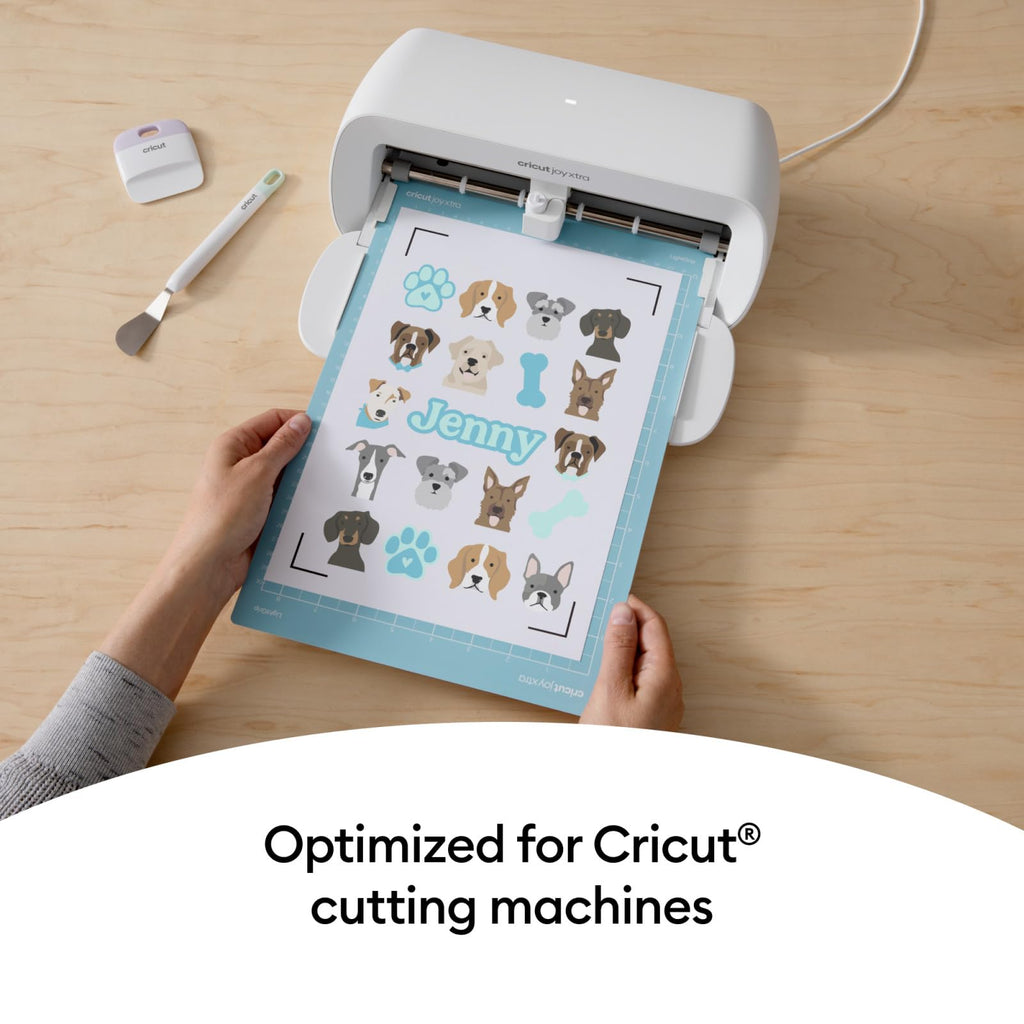 Cricut Printable Waterproof Sticker Set, 20 White Sheets (8.5" x 11") - Compatible with Inkjet Printers - For Joy Xtra, Explore, & Maker Machines