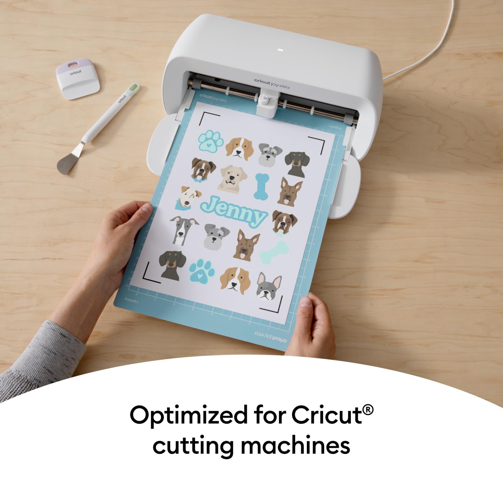 Cricut Printable Waterproof Sticker Set, 20 White Sheets (8.5" x 11") - Compatible with Inkjet Printers - For Joy Xtra, Explore, & Maker Machines