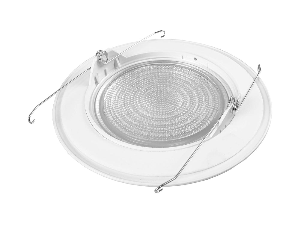 Nicor Lighting 17572 Lexan Shower with Fresnel Lens Trim for 17002A and 17003A 6-Inch IC with Metal Trim Ring, White
