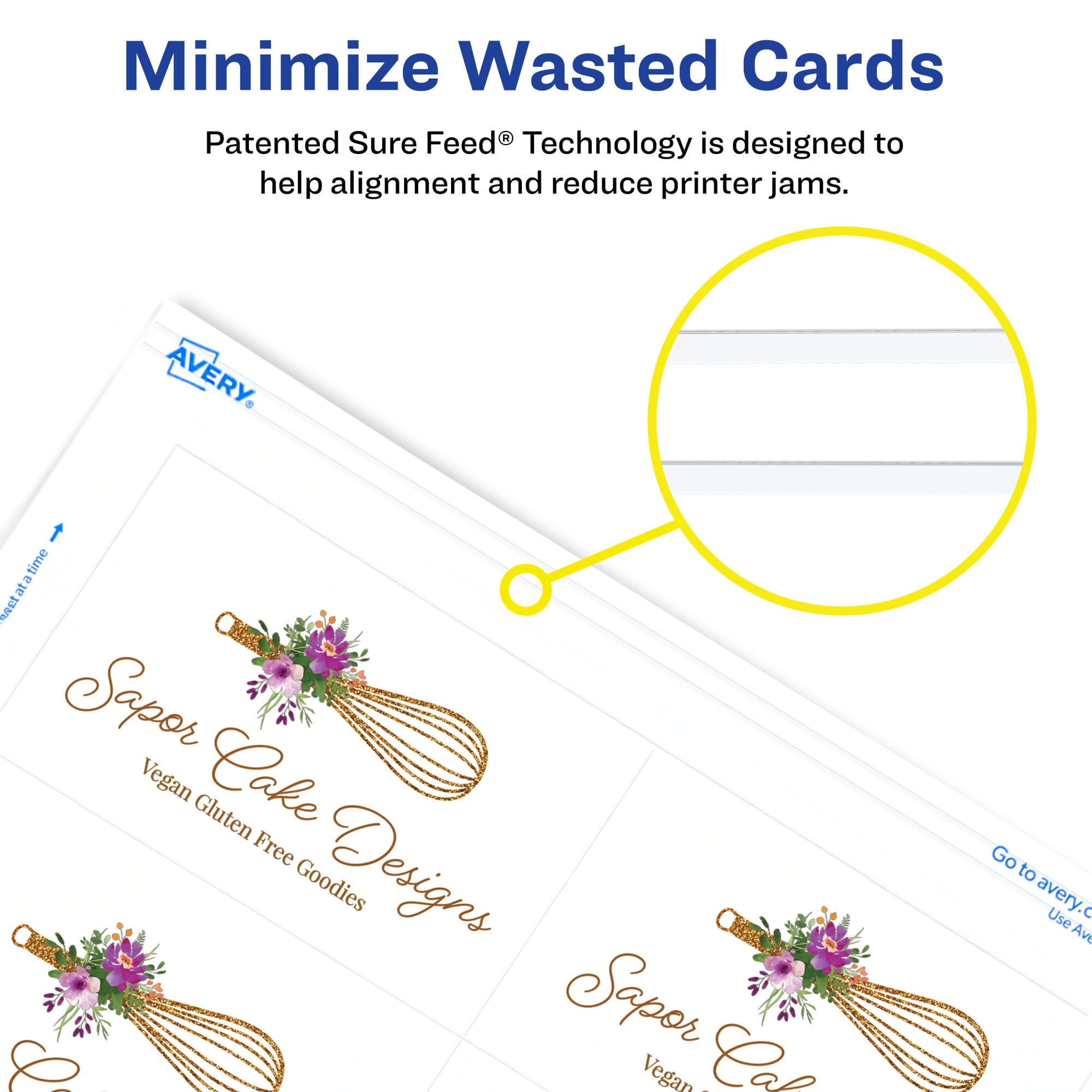 Two-Side Printable Premium Clean Edge Business Cards