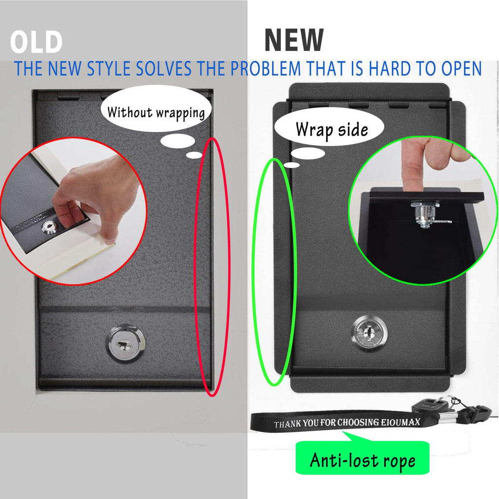 EIOUMAX Real Paper Diversion Book Safe With Key - Anti-Theft Secret Box for Money Hiding and Collection - Alice in Wonder