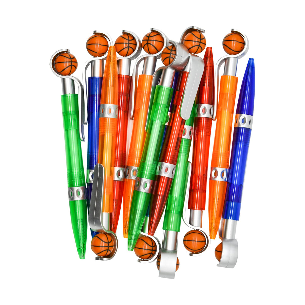 Lopenle 32PCS Novelty Basketball Pens Sports Ballpoint Pens Cool Sports Writing Pen For Stationery School Office Desk Decor Accessories