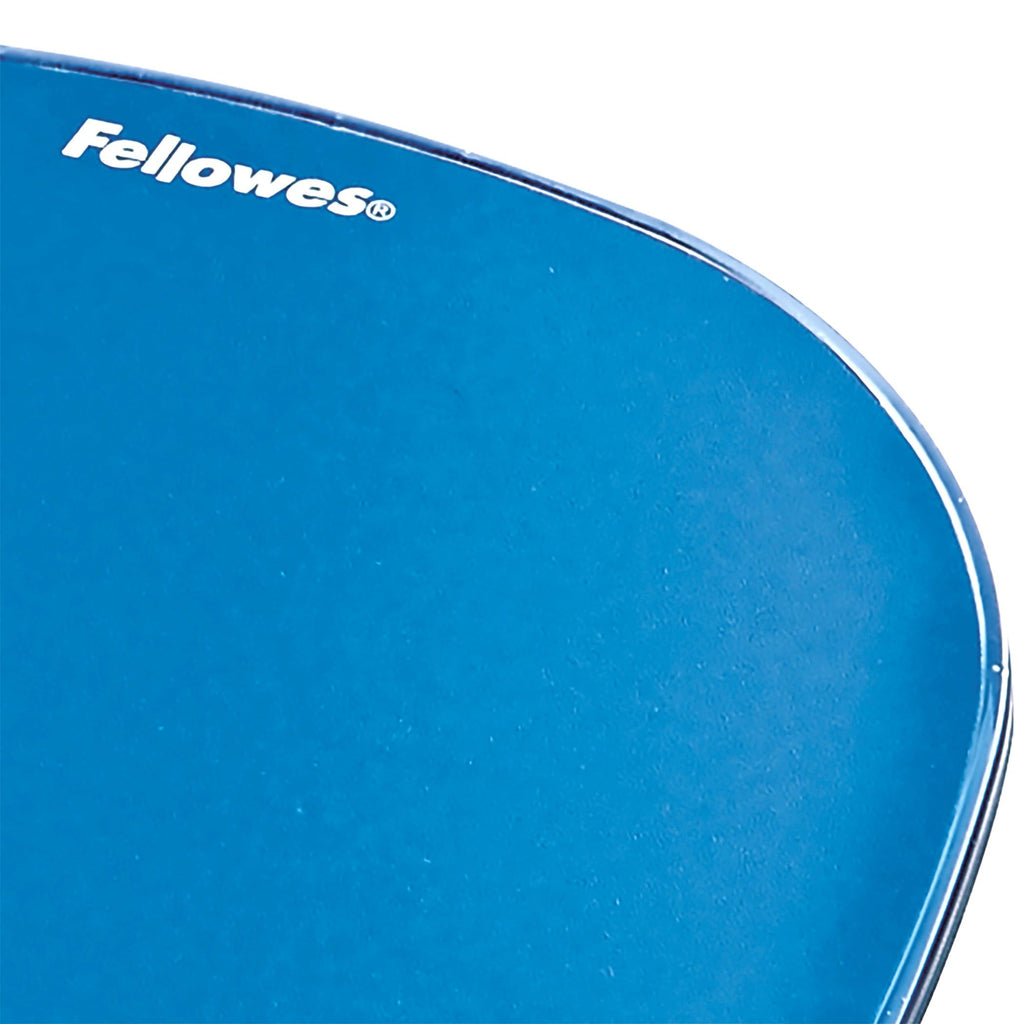 Fellowes 91141 Gel Crystal Mousepad/Wrist Rest (Blue)