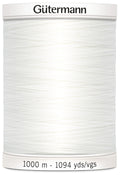 Gutermann 1000P-20 1000P-20 Thread Sew-All 1094 Yards-Nu White