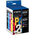 802 XL Ink Cartridge Remanufactured for Epson 802XL Ink Cartridge 802 T802 T802XL for Epson Workforce Pro WF-4720 4730 4740 4734 EC-4040 4020 4030 4040 Printer (4 Pack)