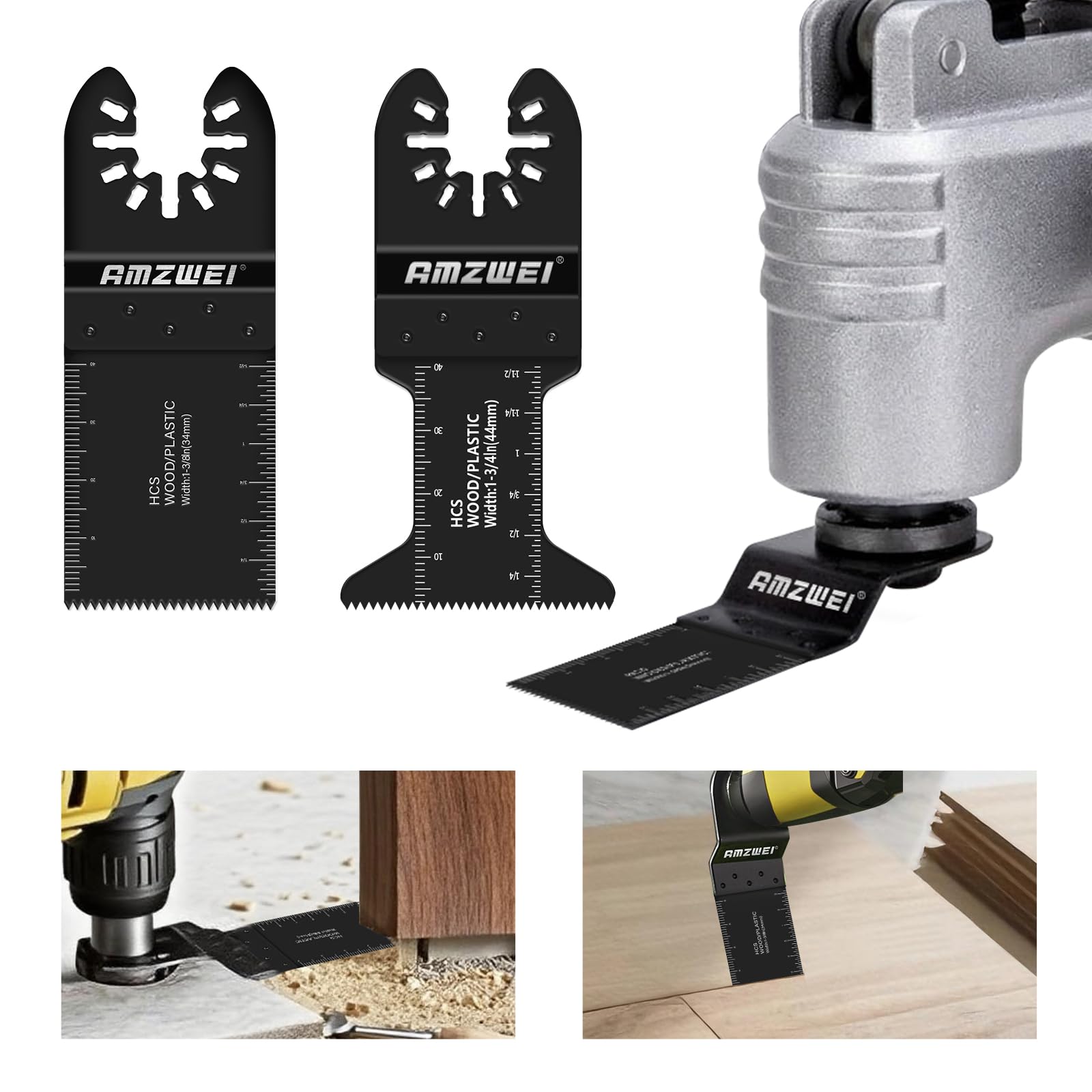 28PCS Oscillating Tool Blades, Professional Universal Titanium Multitool Blades for Wood Metal, Quick Release Compatible with Dewalt Ryobi Milwaukee Rockwell Fein