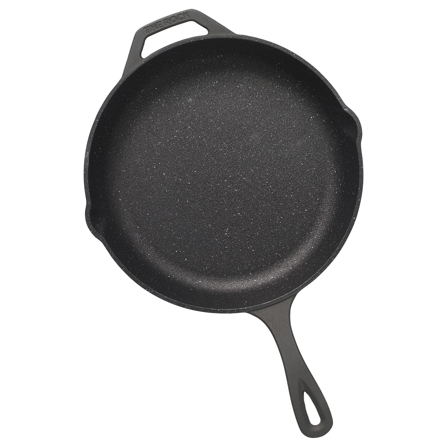Starfrit The Rock 30cm (12") Non-Stick Skillet - Durable Cast Iron - Oven Safe - PFOA Free - Easy to Clean - Black