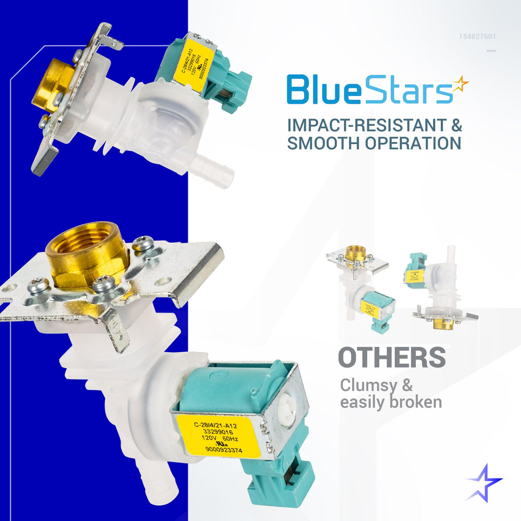 Ultra Durable 622058 00622058 Dishwasher Water Inlet Valve Replacement Part by BlueStars - Compatible with Bosch/Thermador/Kenmore Dishwashers - Replaces 1999956 AP4927070 PS8728724 AH3491417