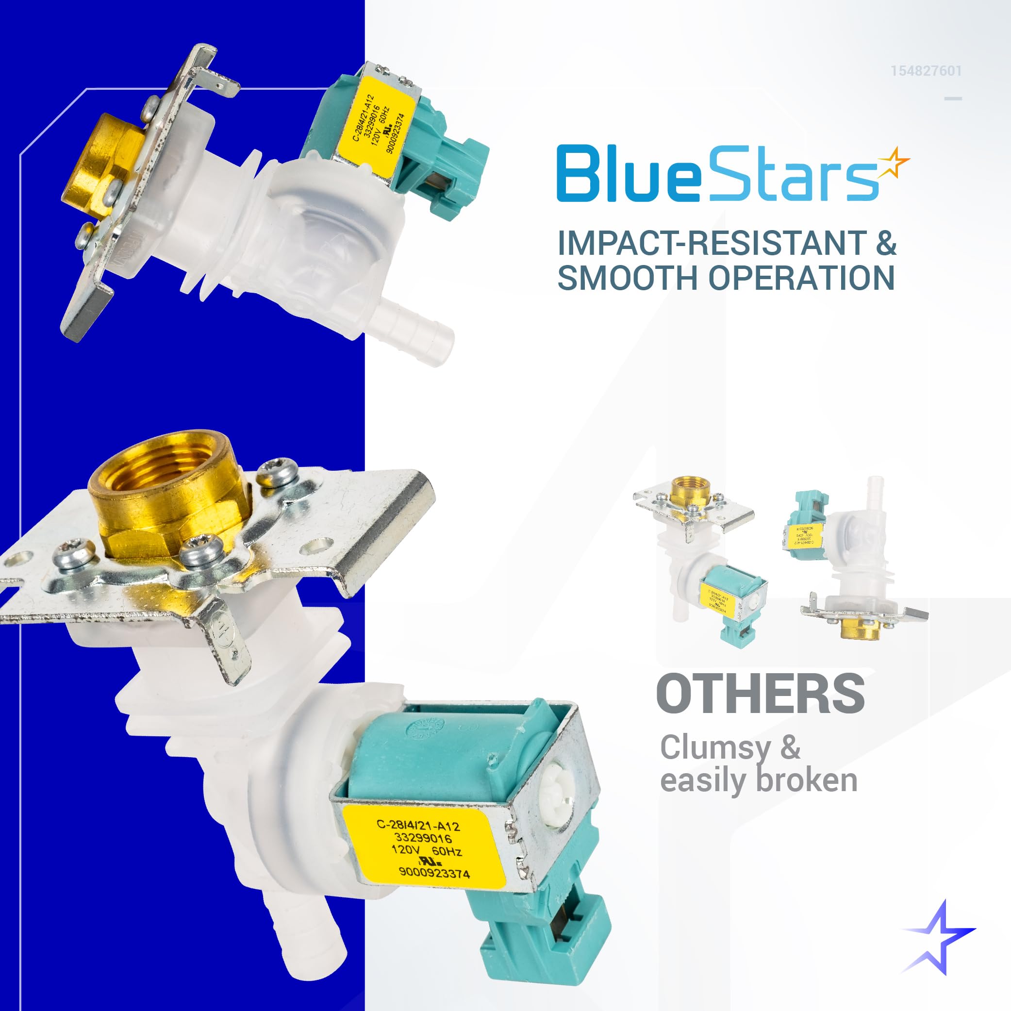 Ultra Durable 622058 00622058 Dishwasher Water Inlet Valve Replacement Part by BlueStars - Compatible with Bosch/Thermador/Kenmore Dishwashers - Replaces 1999956 AP4927070 PS8728724 AH3491417