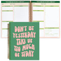 THiNKABLE Undated Daily Planner Notebook 8.5x11, Cute Notebook, Pink Green To Do List Large Hardcover Spiral Schedule Planner, Inspirational Quote Students Girls Teens (PLANNER PARENT)