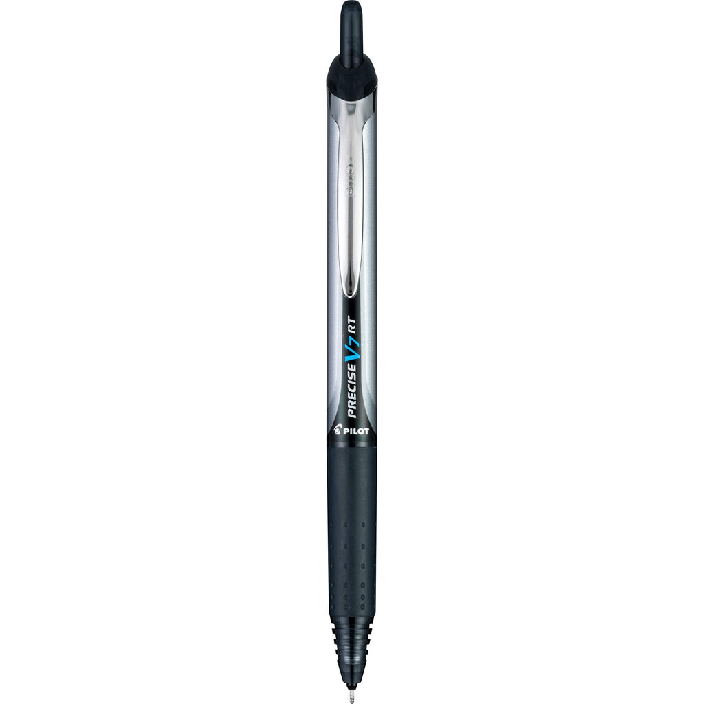 PILOT Pen 13616 Precise V7 RT Refillable & Retractable Liquid Ink Rolling Ball Pens, Fine Point (0.7mm) Black Ink, 6-Pack