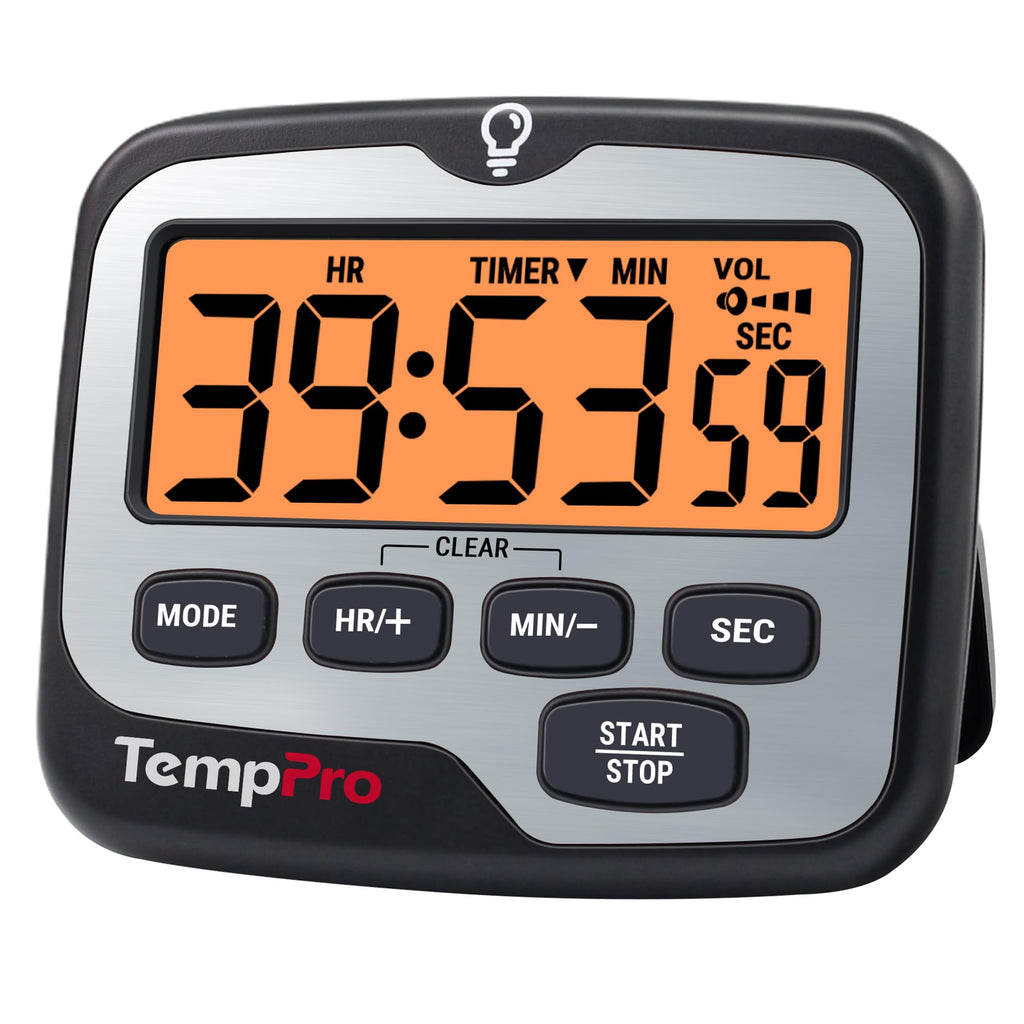 ThermoPro TM01 Digital Kitchen Timer with Touchable Backlit and Count Up Count Down Timer Loud Ring Magnetic Classroom Timer for Kids Teachers