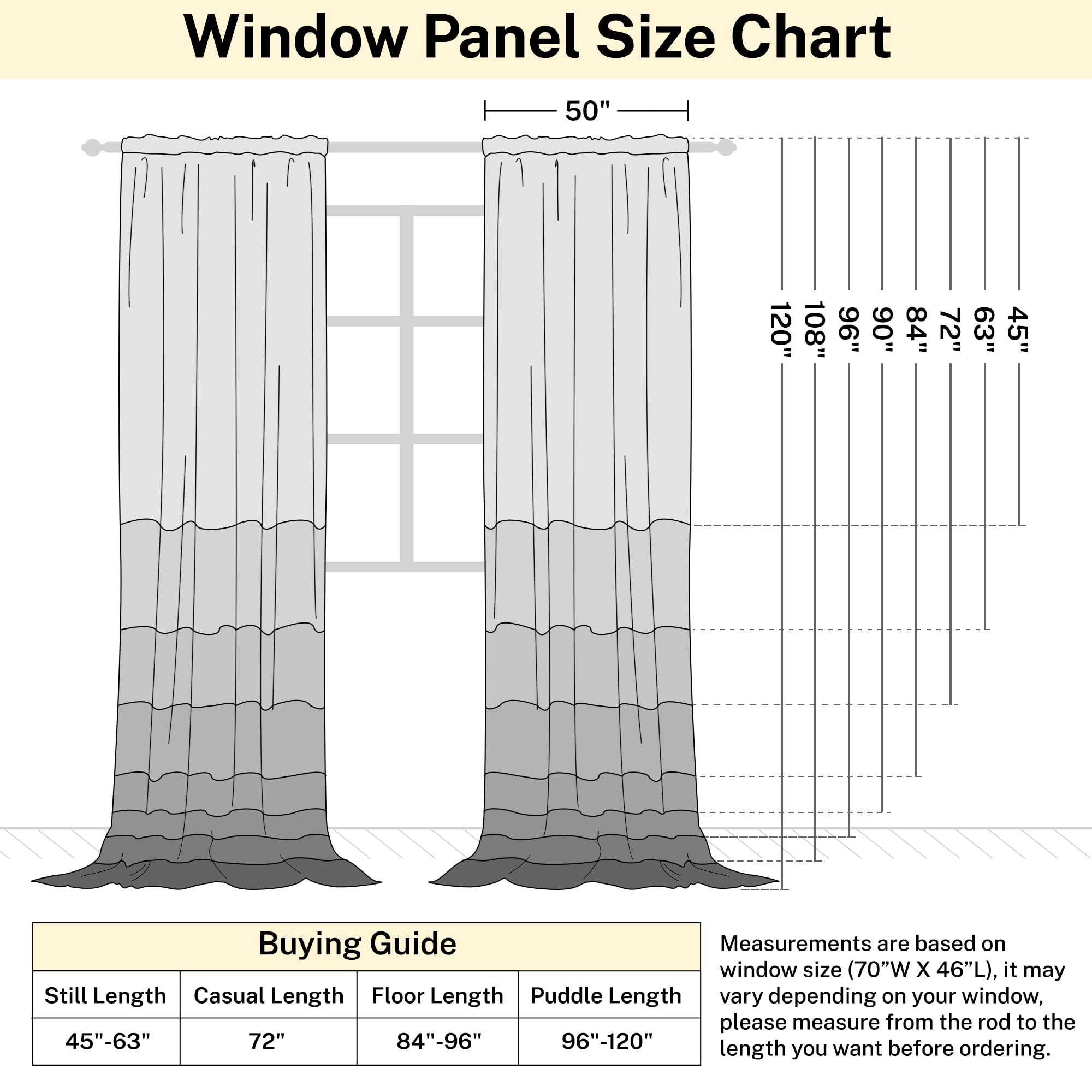 MEETBILY Curtains Panels for Back Tab Semi Sheer, Linen Textured Drapes Rod Pocket, Flax Curtains for Farmhouse/Bedroom/Living Room/Window (2-Pack, 50 x 90 inch, Natural)