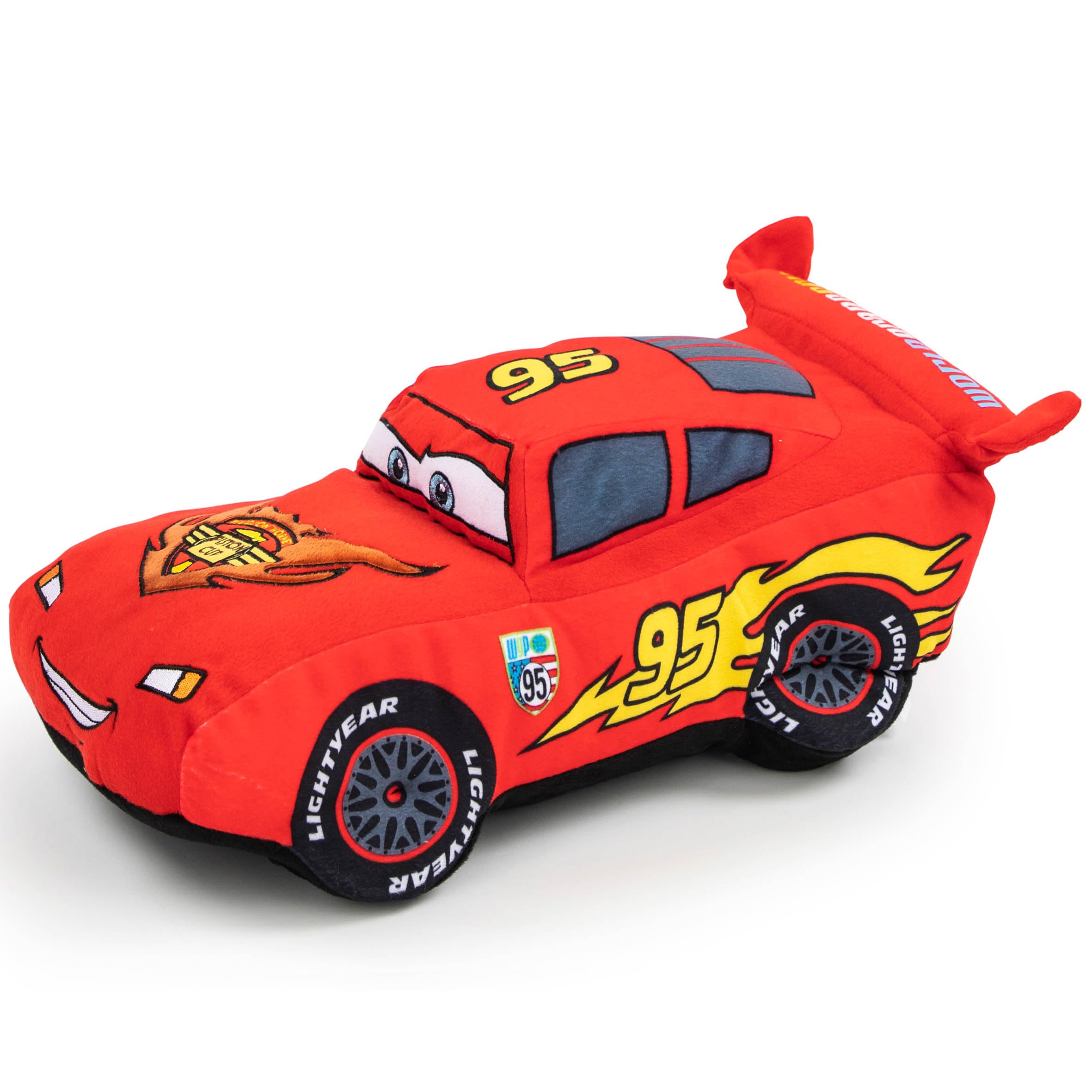 Disney Pixar Cars Plush Stuffed Lightning McQueen Red Pillow Buddy - Kids Super Soft Polyester Microfiber, 19 inch (Official Disney Pixar Product)