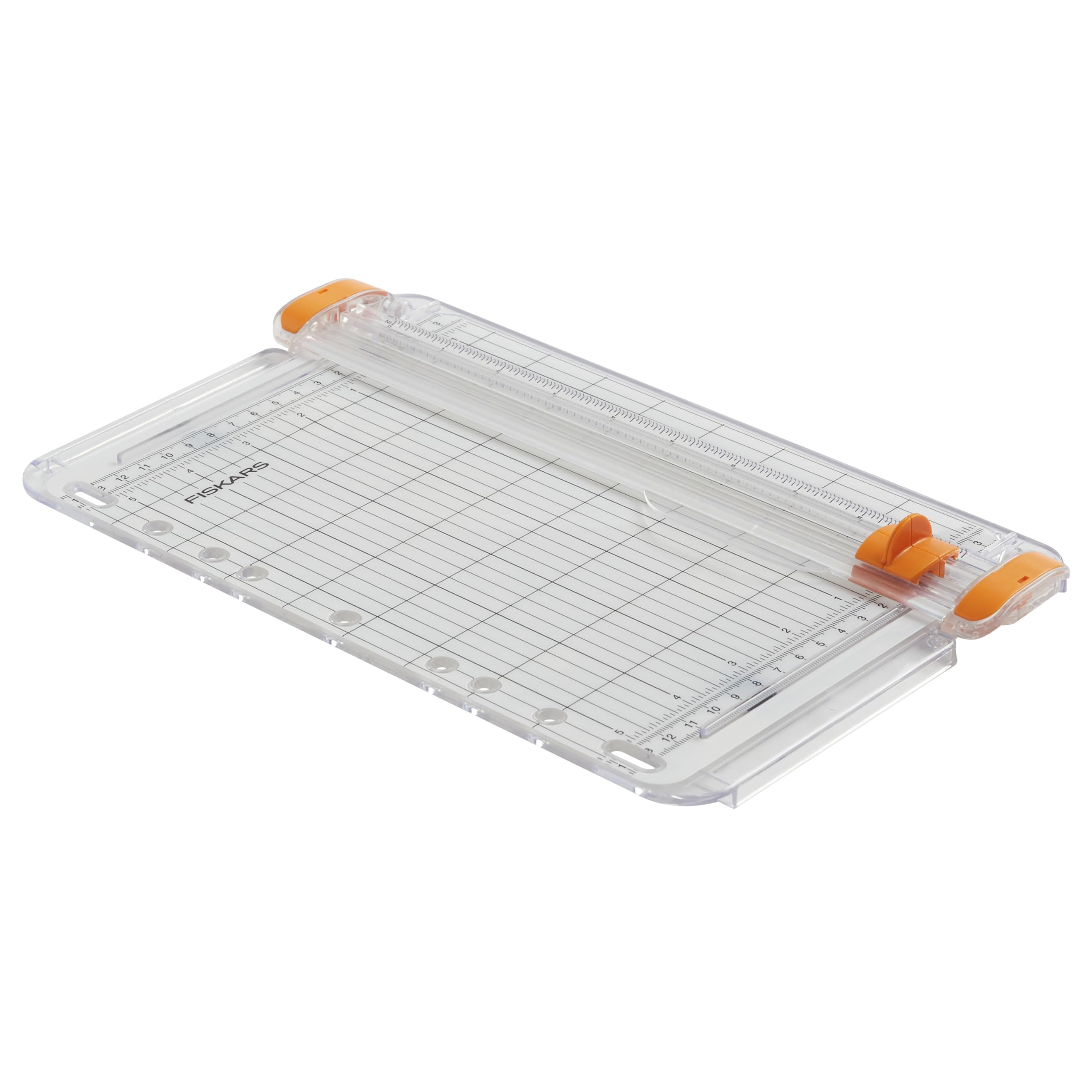Fiskars SureCut Portable Paper Cutter Fits in 3 Ring Binder - 9" Cut Length - Craft Paper, Cardstock and Photo Trimmer - Scrapbooking Tool