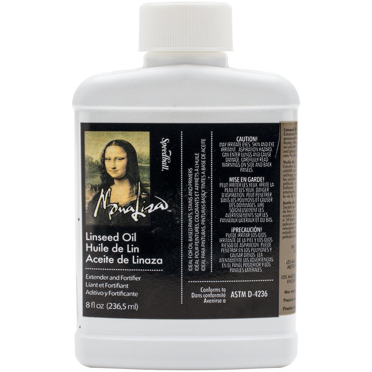 Speedball Art Products 8-Ounce Mona Lisa Linseed Oil