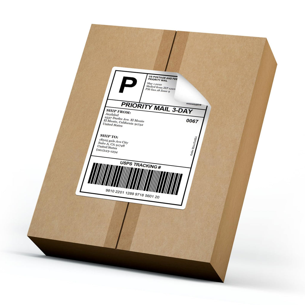 Anylabel 4" x 5 4 Per Page Shipping Labels, 400 Labels (100 Sheets), Inkjet & Laser Printer Compatible