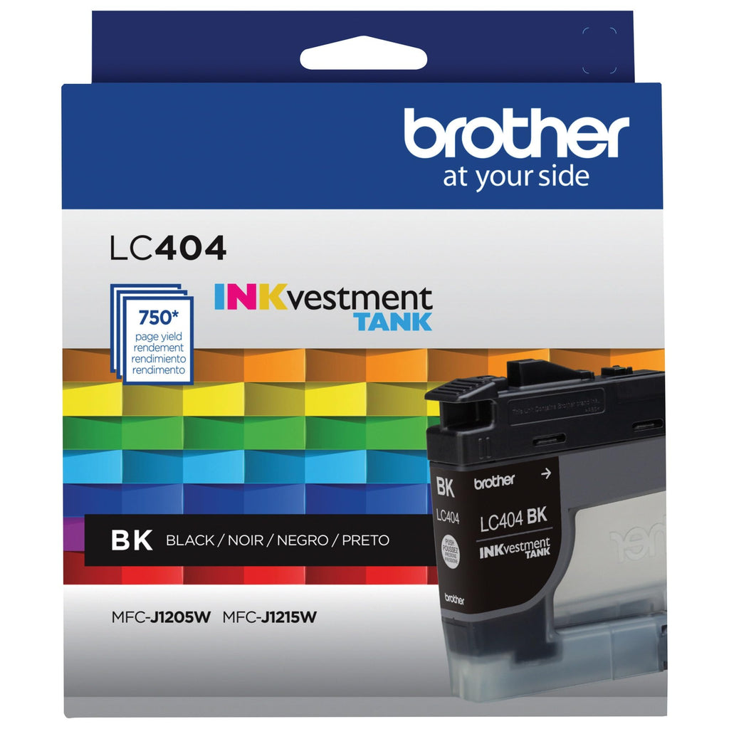 Brother Genuine LC404BKS Standard Yield Black Ink Cartridge, Original Ink Replacement Cartridge, Ink for Brother Inkjet Printer MFC-J1205W