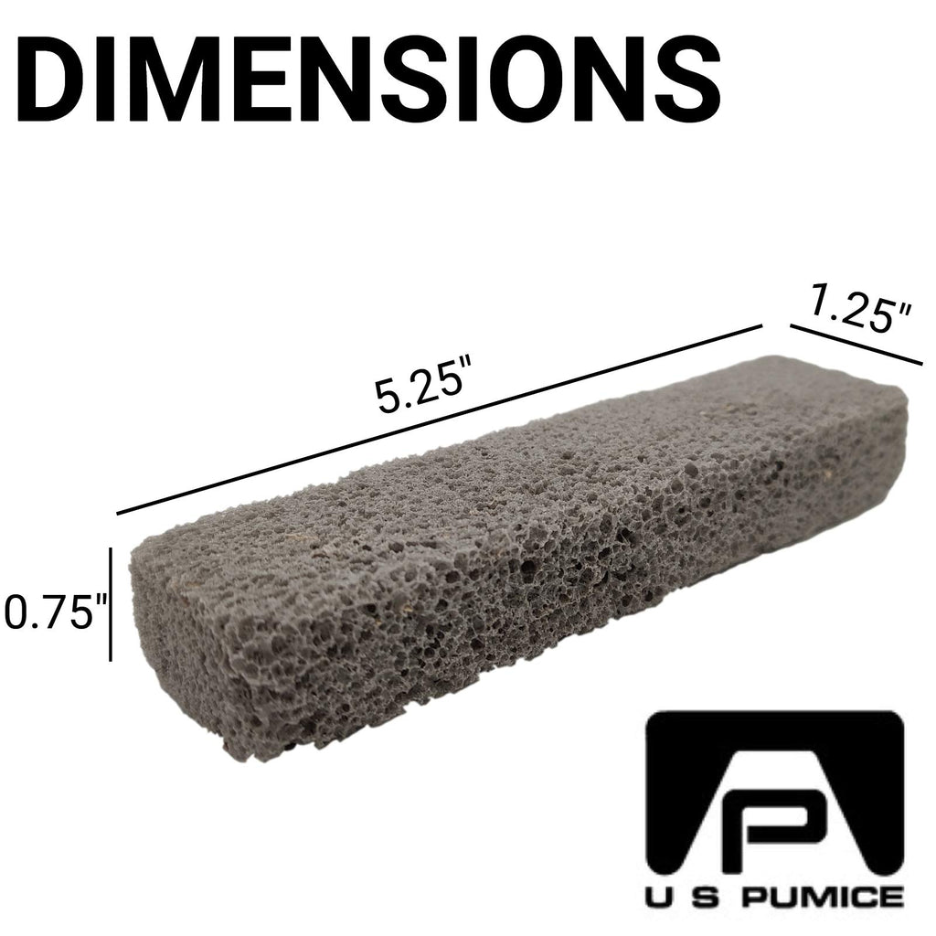 3-Pack PUMIE Pumice Stone for Toilet Bowl Cleaning, Pumice Scouring Stick for Removing Hard Water Rings, Buildups, Rust, Tough Stains on Toilet Bowl, Bathtub, Pool, Kitchen Sinks, Grill, Tiles Surface