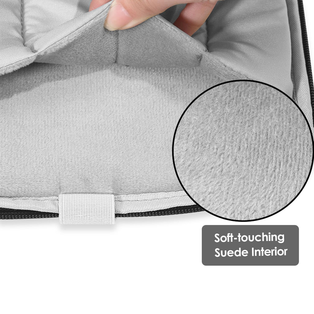 ProElife 13-inch Laptop Sleeve Case for 2026-2018 MacBook Air 13.6 inch with M5/A3449 M4/A3240 M3/A3113 M2/A2681 Accessory Traveling Carrying Canvas Bag Cover Water-Resistant Simple Case (Black)