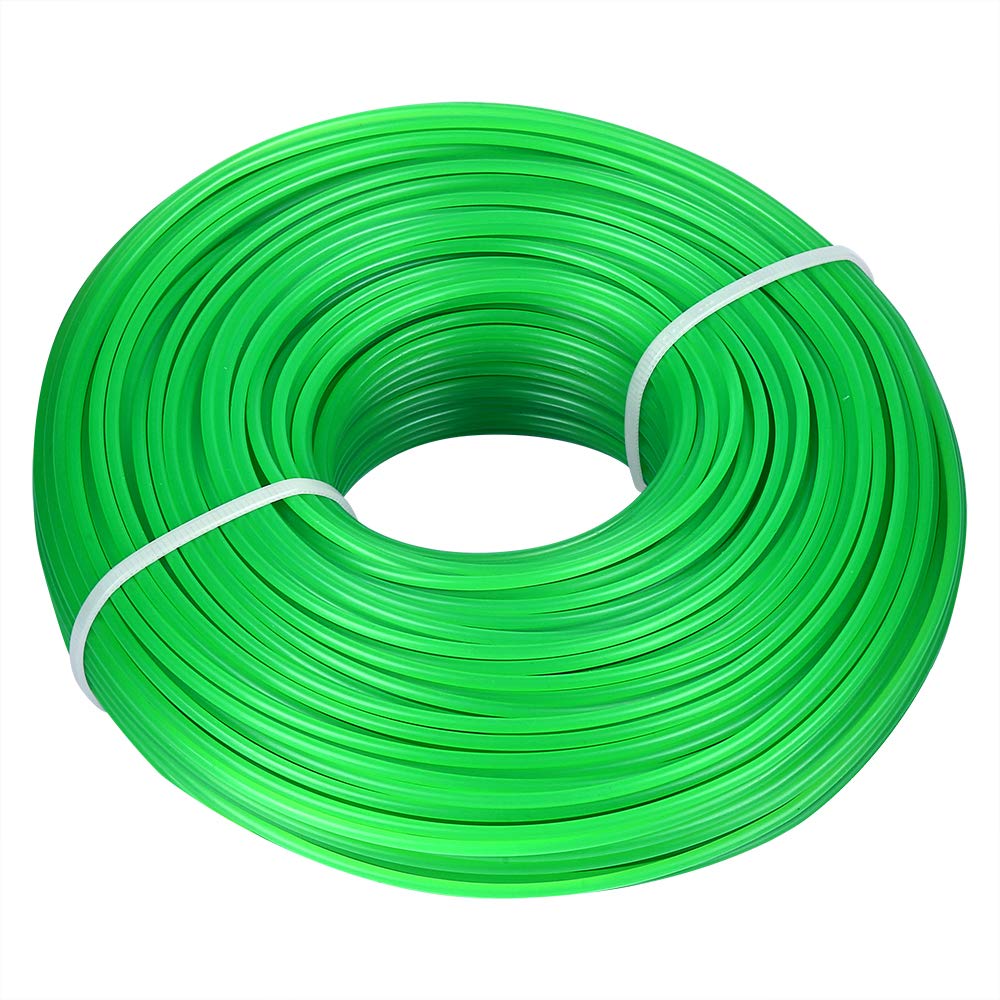 FEPITO Round .080-Inch String Trimmer Line 328ft Long Nylon Trimmer Line String for Garden String Trimmer Lawn Edger