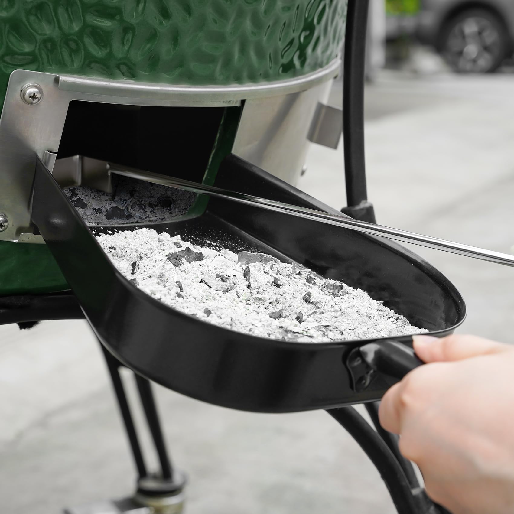onlyfire Barbecue Ash Pan Fits for Kamado/Ceramic Grill Likes Big Green Egg, Kamado Joe,Pit Boss,Louisiana,Grill Dome,Vision Grills,Char-Griller etc