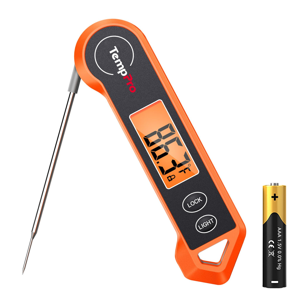 ThermoPro TP19H Digital Meat Thermometer for Cooking with Ambidextrous Backlit, Waterproof Kitchen Food BBQ Grill Smoker Oil Fry Candy Instant Read