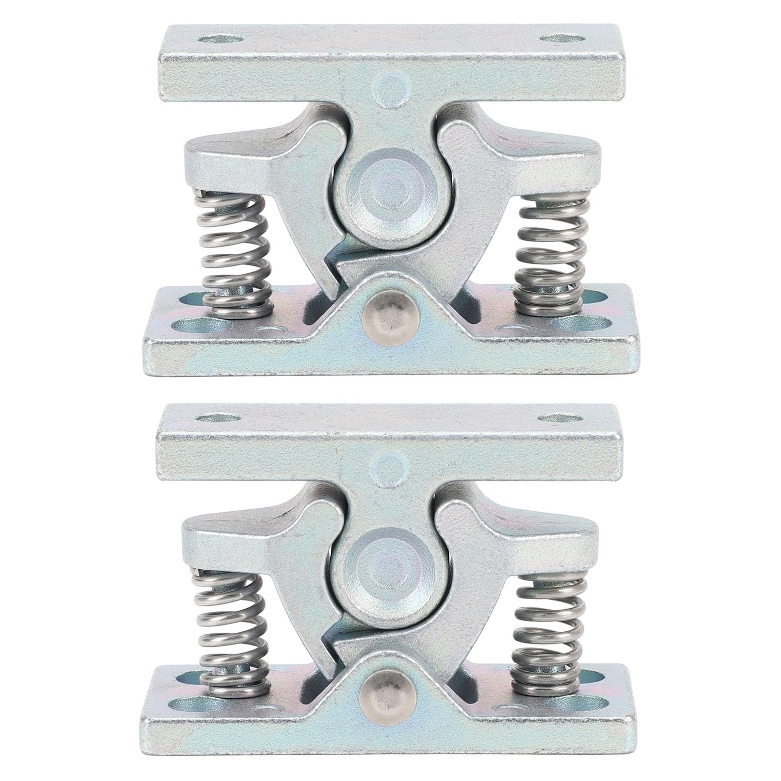 1 Pair Double Roller Catch Heavy Duty Spring Loaded Door Easy Lock Stop Catch Zinc Alloy for Boat RV Trailer Yachts