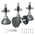 Aglaiprty Heavy Duty Furniture Levelers - Dual Thread Design with Nut Kit - Adjustable Feet for Tables, Cabinets, Chairs, Workbench, Sofa - Supports 1420LBs - 4 Packs