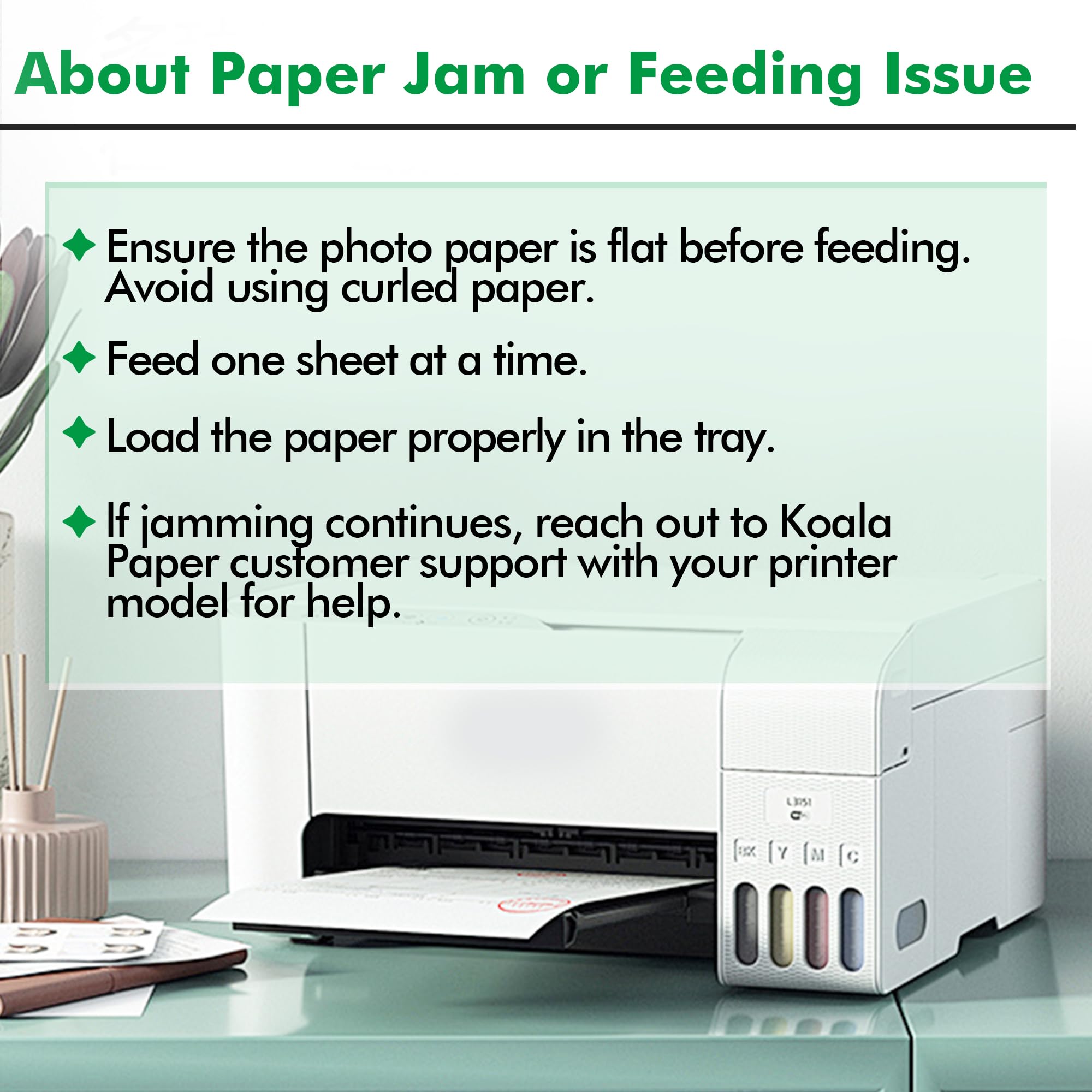 Koala Brochure Paper Double Side Glossy for Printing Photo 8.5X11 Inches 100 Sheets Compatible with Inkjet Printer 42LB