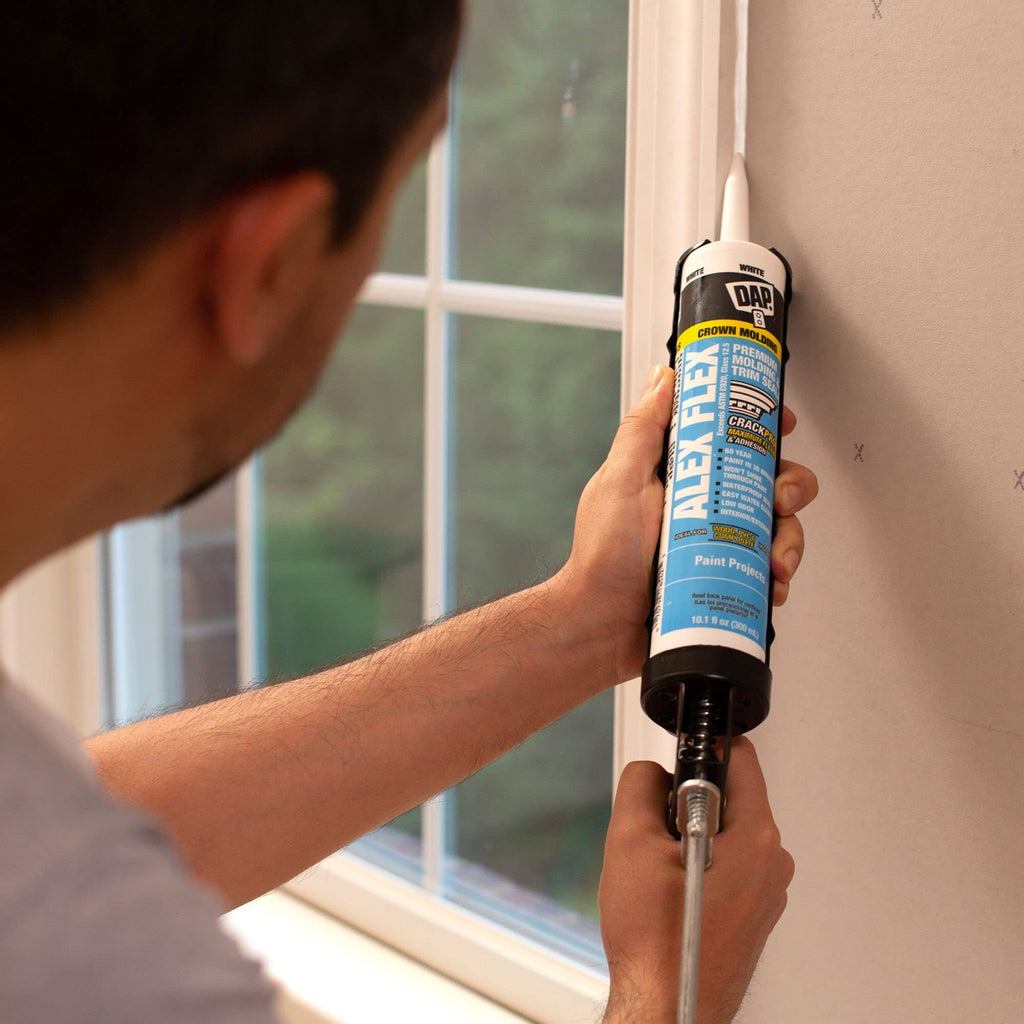 DAP 18542 Alex Flex Premium Molding & Trim Sealant, 10.1 oz, White