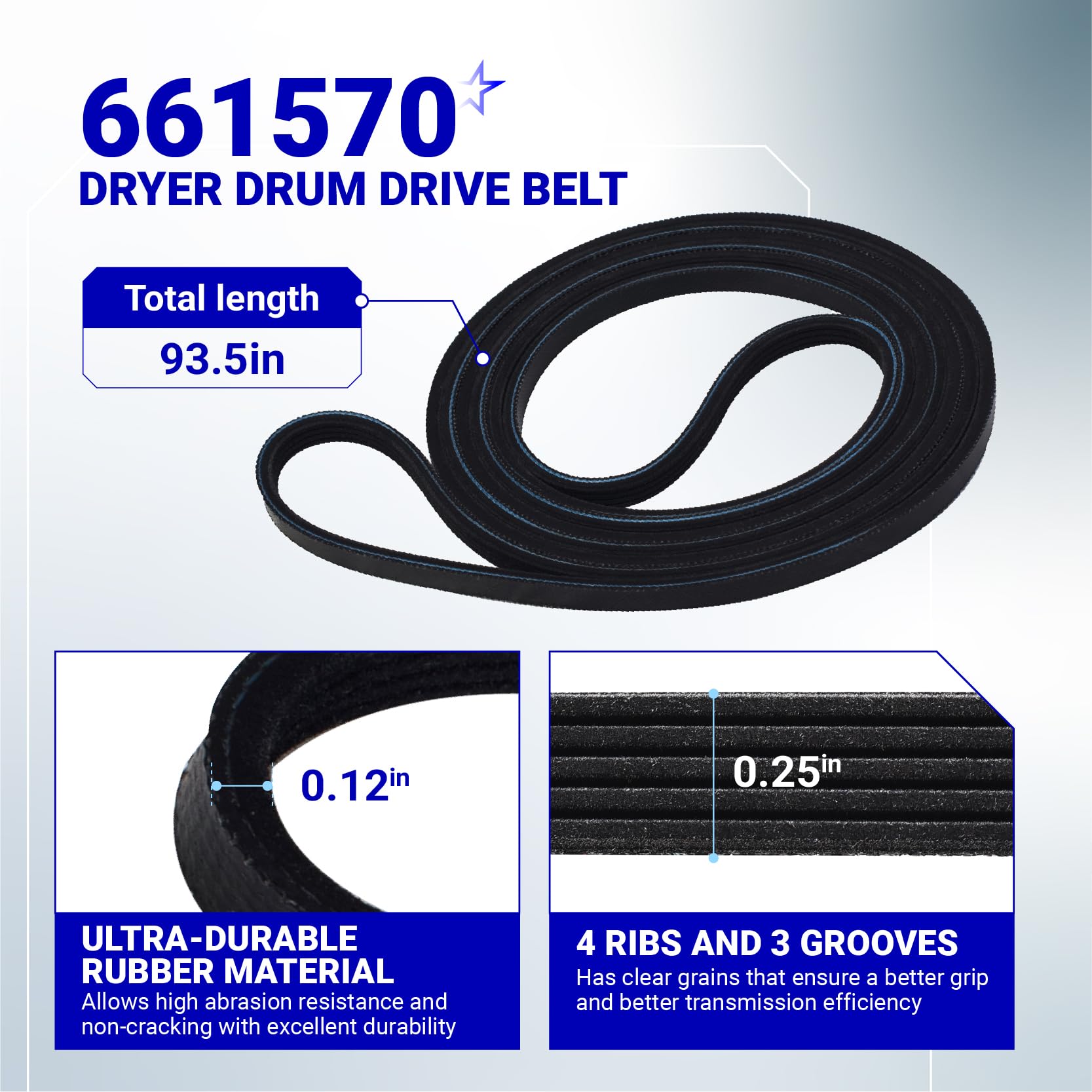 BlueStars 4392067 Dryer Repair Kit and W10837240 Dryer Idler Pulley - For Whirlpool Cabrio Duet Maytag Bravos XL Kenmore Elite Dryer - Includes WPW10314173 Drum Roller 661570V Belt 279640 Idler Pulley
