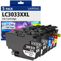 LC3033XXL Ink Cartridges 5-Pack Super High-Yield Compatible for Brother LC3033 LC3035 for MFC-J995DW MFC-J805DW MFC-J815DW MFC-J995DWXL MFC-J805DWXL MFC-J815DWXL Printer (5-Pack, BK*2/C/M/Y)