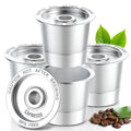 4 Pack Reusable K Cups Coffee Pods for Keurig 1.0: Stainless Steel Refillable K Cup - Reusable Coffee Filter for Keurig 1.0 Coffee Maker, Permanent, Eco-Friendly, Newest Design