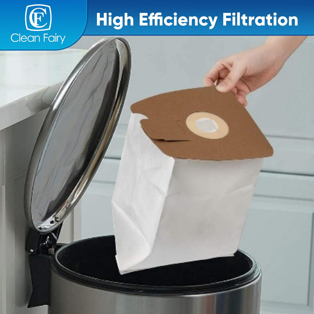 15Pack CF Clean Fairy Vacuum Cleaner Bags Compatible with Eureka Mighty Mite 3670 and 3680 Canister models Replacement for Eureka MM 60295A 60295B