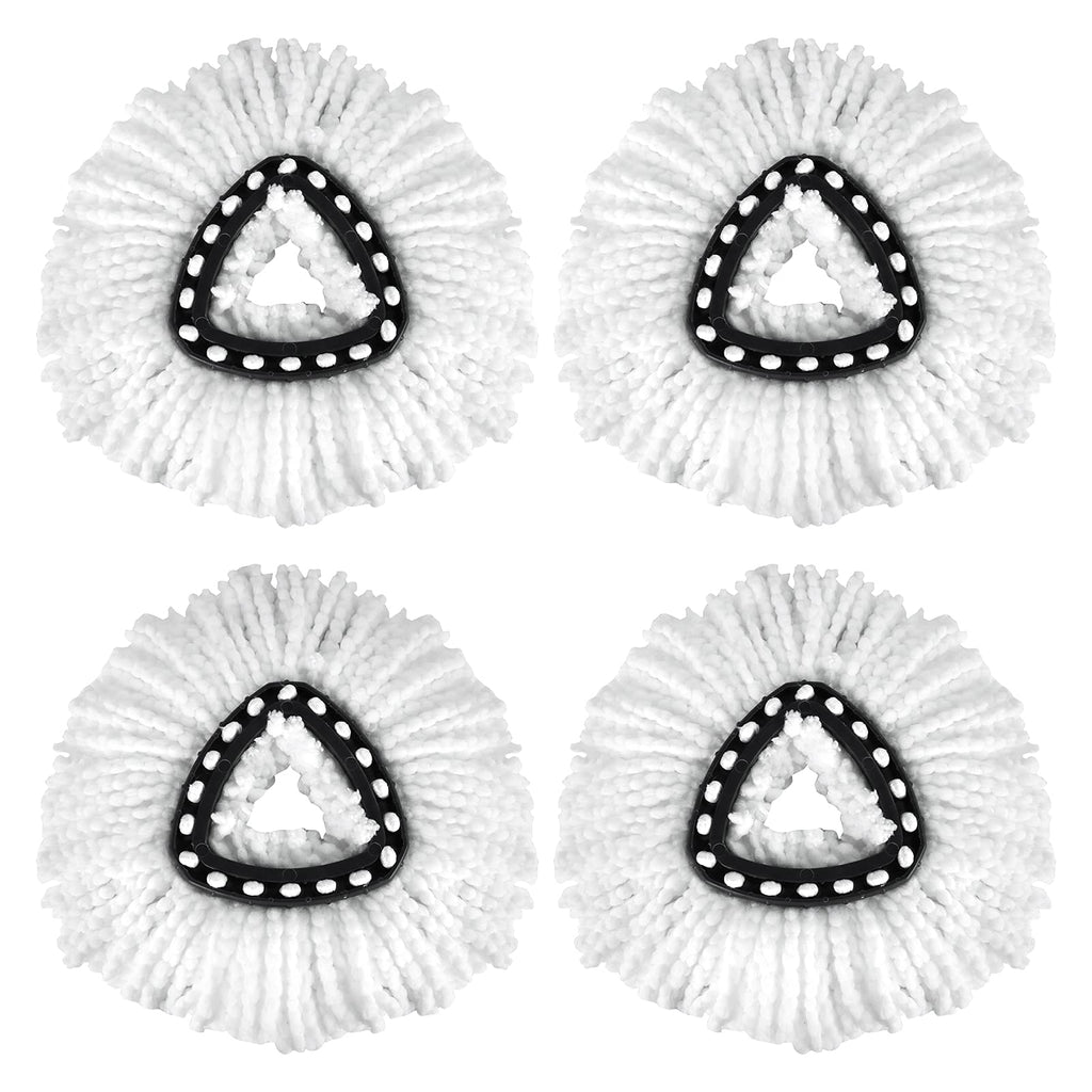 4 Pack EasyWring Spin Mop Refill - Mop Replacement Head,Microfiber Spin Mop Refills, Mop Easy Cleaning Floor Head Mop,Mops Head for Floor Cleaning