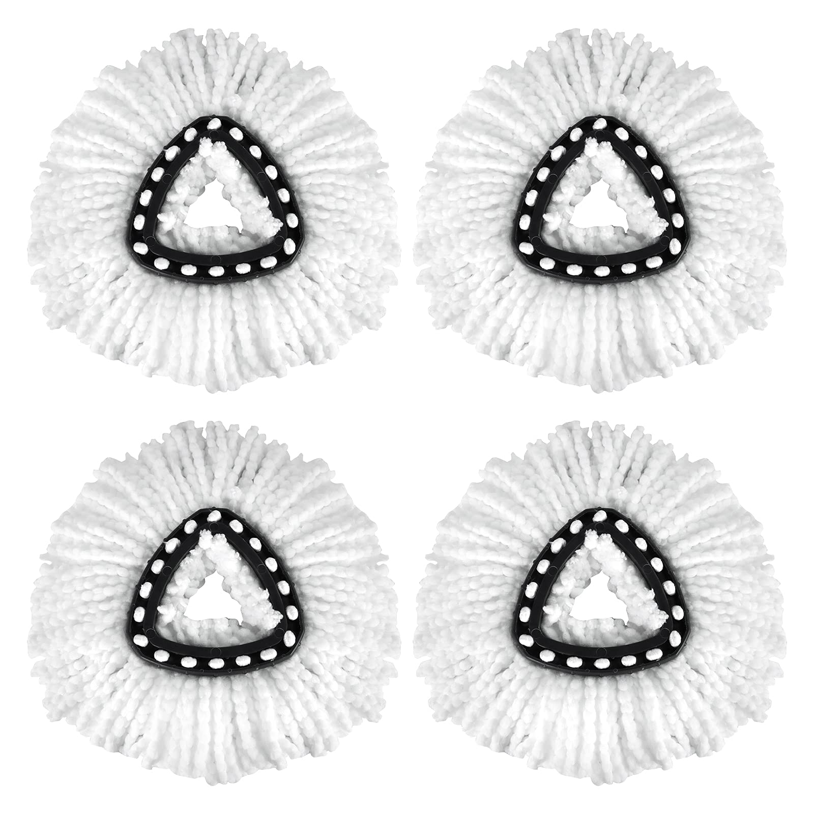 4 Pack EasyWring Spin Mop Refill - Mop Replacement Head,Microfiber Spin Mop Refills, Mop Easy Cleaning Floor Head Mop,Mops Head for Floor Cleaning