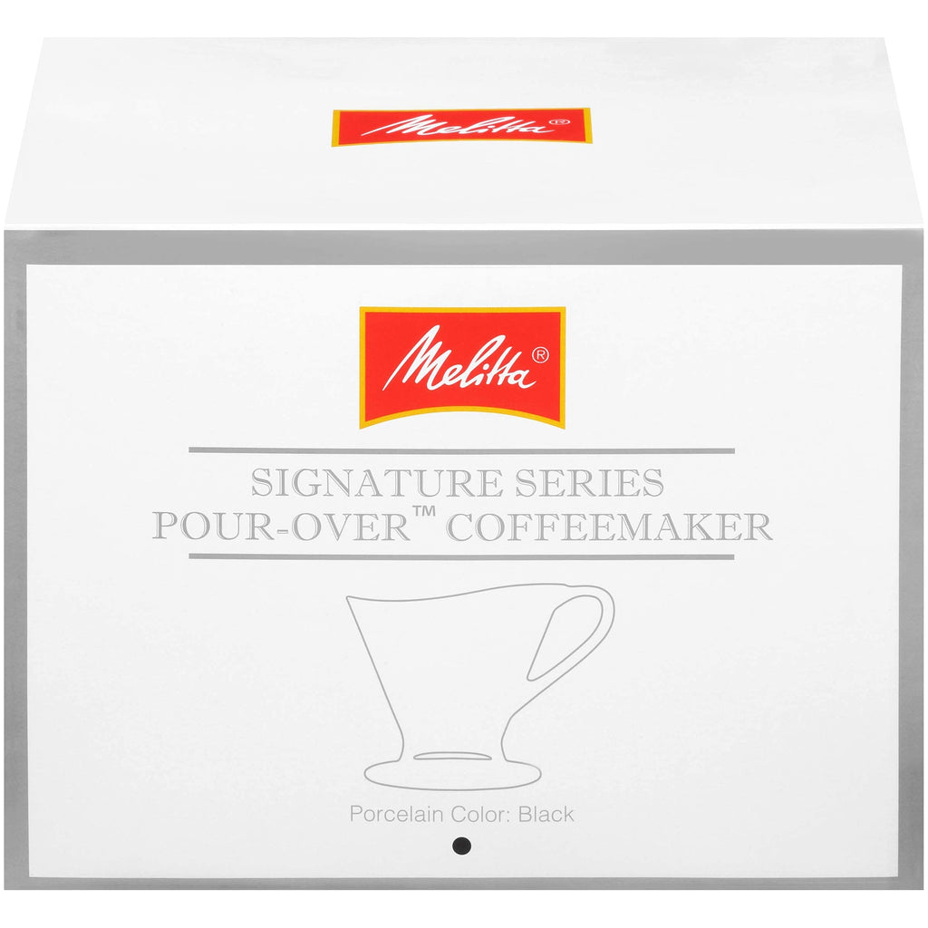 Melitta SS PO BL Ceramic Signature Series Pour-Over Coffee Maker, Matte Black