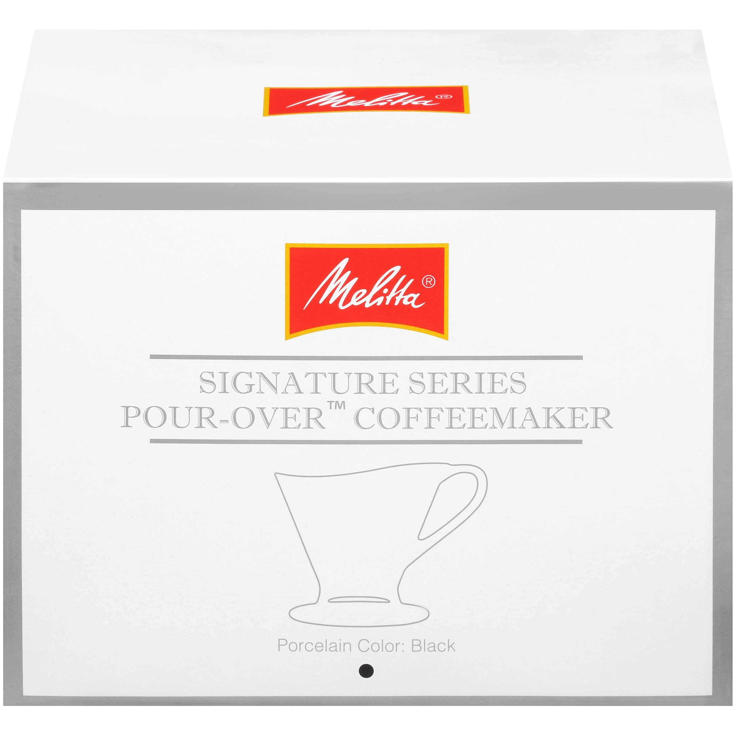 Melitta SS PO BL Ceramic Signature Series Pour-Over Coffee Maker, Matte Black