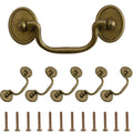 INCREWAY Drop Bail Handle Pulls, 6PCS Antique Drawer Pulls Handles Furniture Door Pull Cabinet Pull Handles Hardware for Kitchen Cabinet Dresser
