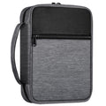 FINPAC Bible Cover, Carrying Book Case Church Bag Bible Protective with Handle and Zippered Pocket, Gift for Mother Lady Women Men, Gray