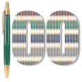 Aozora 100 Pack Retractable Ballpoint Pens, Black Ink, Medium Point 1.0 mm, No Bleed, Smooth Writing, Click Pens, Box of Pens