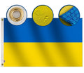 Double Sided Mini Ukraine Flag 2x3 Ft Small, Lasting Oxford Nylon 210D | Quadruple Stitched Fly Ends|Premium Ukrainian National Flags House Decoration Banner