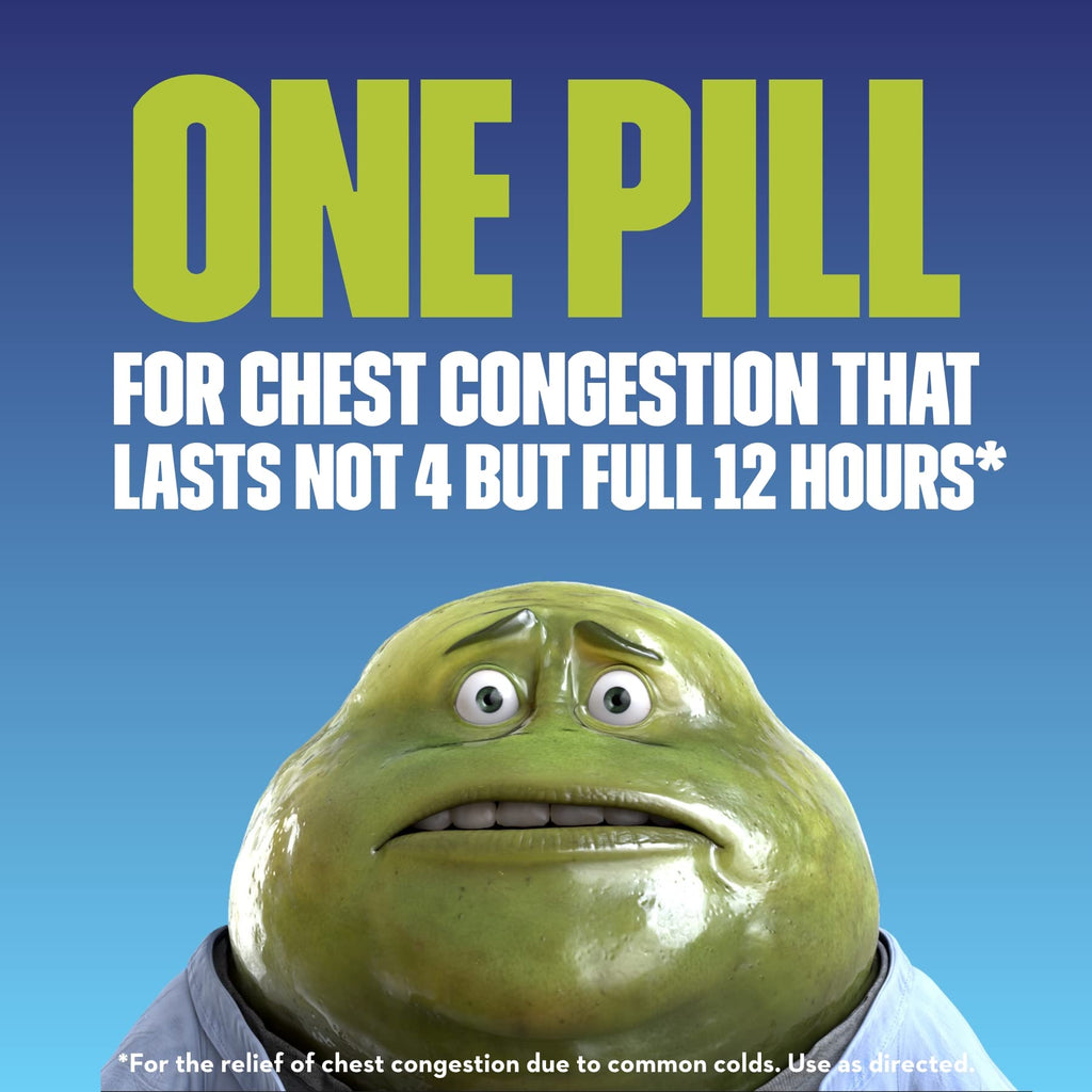 Mucinex, Chest Congestion, 12 Hour Extended-Release Bi-Layer Tablets, Expectorant, 600 mg, 40 Count